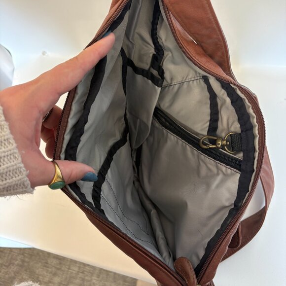 AmeriBag 15" Leather Healthy Back Bag Tote® (Extra Small) - Picture 7 of 7